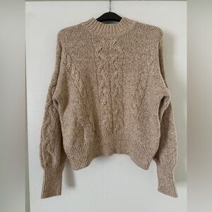🌻5/$16🌻Cozy Cable Knit Sweater - Beige/Apricot